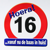 Huldeschild 16 jaar